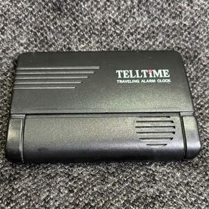 Telltime Talking Digital Snooze Folding Travel Alarm Clock - Tested, Working